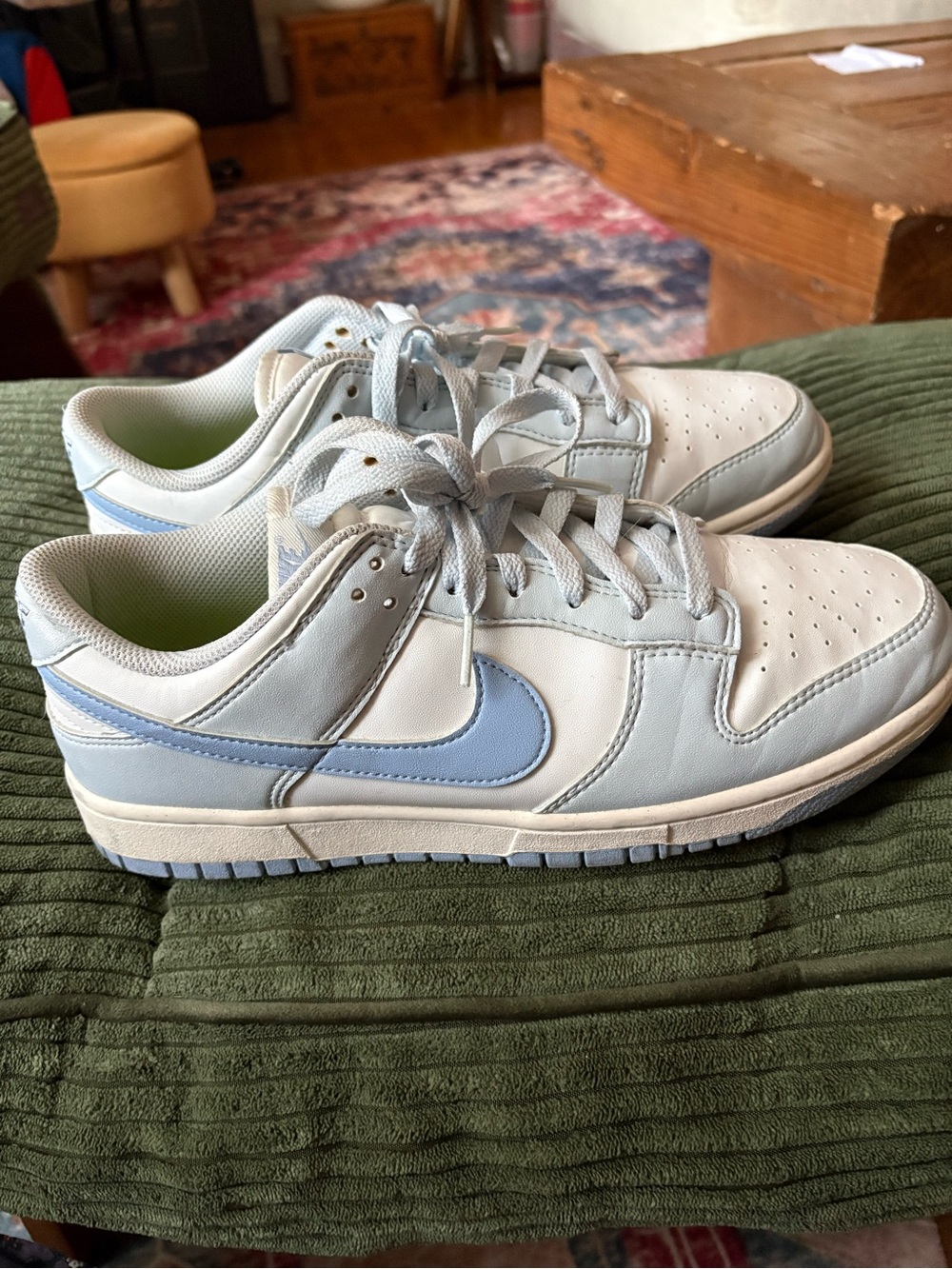 Baby blue Nike dunks